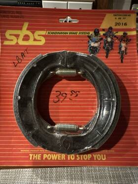 Sbs2016 Sbs Fa605 Braking Systems Nos Kawasaki Suzuki Front Rear Brake Shoe Set #sbs 2016
