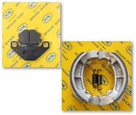Sk407ws Sok Ld309 Front&rear Brake Pads Shoes Spring Fit Kawasaki Klr 250 1984-2005 Klr250 Kl250