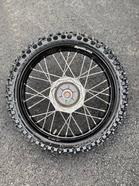 1577 Tb Parts Kawasaki Klx110 Klx110l Complete Front Wheel Rim Hd Spokes Nice Tire