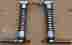 U-1404 Aftermarket Harley Fxe Shovelhead 1980 Rear Shock Foot Peg Set With Studs Chrome