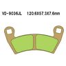 Vd-9036jl Vesrah Rear Sintered Metal Brake Pads Set