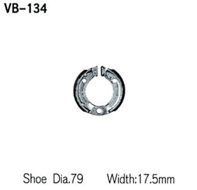 Stbr-ve202814-14 Vesrah Brake Shoes Rear Honda Xr75 1973-1979