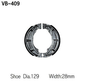 Orve-ah477965-es Vesrah Brake Shoes Rear Kawasaki Ke 125 1976-1985