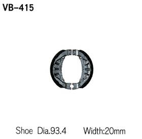 Vesrah Orve-ah465767-es Brake Shoes Front Kawasaki Kx80 1983