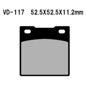 Vd-117 Vesrah For Honda Cb750k 1979-1981 Rear Organic Semi-metallic Brake Pads
