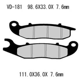 Vd-181 Vesrah For Honda Crf250l 2014-2019 Front Organic Semi-metallic Brake Pads