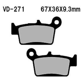 Vd-271 Vesrah For Yamaha Yz125 2017-2019 Rear Organic Semi-metallic Brake Pads Vd-271 Vesrah For Yamaha Yz125 2017-2019 Rear Organic Semi-metallic Brake Pads