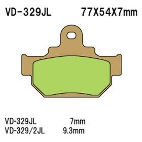 Vd-329 Vesrah Vd-329/2jl For Suzuki Sp600 1985 Front Sintered Metal Brake Pads