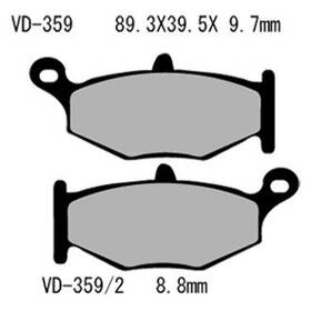 Vesrah Vd-359/2 Rear Organic Semi-metallic Brake Pads
