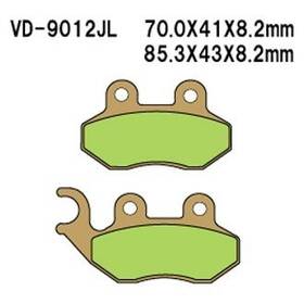 Vd-9012jl Vesrah For E-ton Beamer 2009 Rear Sintered Metal Brake Pads