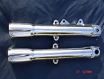 Harley Chrome Fork Sliders Legs Fatboy Flstf ,flstn Fit 88-99 ,exchange Program. Fixed Price $349.00.