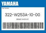 Yamaha Genuine Brake Shoe Kit 322-W253A-10-00. Fixed Price $31.14.