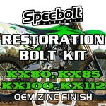KX85 KX100 KX112 Restoration Kit Kawasaki Specbolt Zinc. Fixed Price $200.00.