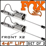 Fox 2.0 Remote Reservoir Front Shocks 99-06 Silverado Sierra 2500 3500 4-6" Lift. Fixed Price $619.95.