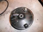 1982 Yamaha 200 Enduro Front Brake Shoe Hub. Fixed Price $20.00.