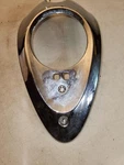 1999-07 XV16 XV17 Road Star Yamaha Used Chrome Meter Tank Cover 110125-17. Fixed Price $39.54.