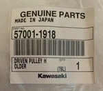 Genuine Kawasaki Part, Driven Pulley Holder 57001-1918 New. Fixed Price $125.00.