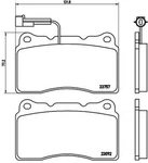 23 115 Brembo Brake Pad Set, Disc For Alfa Romeo, Lancia, Maserati. Fixed Price $53.49.