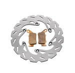 Rear Riptide Brake Rotor Discs And Pads Fits 1999 - 2003 Ktm 125 Exc. Fixed Price $61.55.