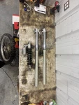 1999-2000 Suzuki RM250 Showa Forks And Rear Shock. Fixed Price $150.00.
