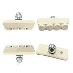 New 4-PACK Bolt On Bicycle Bike 10 Speed White Rubber Brake Pads Shoes 40MM. Fixed Price $5.99.