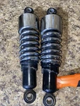 Harley Davidson Burly 10.5" Slammer Chrome Rear Shocks. Fixed Price $80.00.