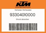 Ktm Genuine Shock Absorber - 93304010000. Fixed Price $598.11.
