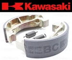 Set Of (2) Kawasaki Water Grooved Rear Brake Shoes And Springs #41048-1063. Fixed Price $32.24.