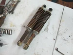 1975 Yamaha RD125B Pair Of Rear Shock Absorbers 396-22210-20-00. Fixed Price $25.00.