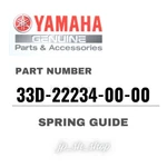 Yamaha Genuine Oem Parts Spring Guide 33D-22234-00-00 For WR250F. Fixed Price $47.82.