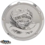 Drag Specialties Chrome Live-to-ride Derby Cover. Fixed Price $94.45.