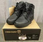 New Genuine Highway 21 361-99613 Size Axle Leather Waterproof Shoes Black/gum. Fixed Price $111.56.