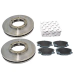 Front Discs+brake Pads For Mitsubishi Canter FB631 2.8TD/FB634 3.0TD 98+. Fixed Price $241.20.