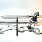 2005 Yamaha YZF-R6 Inverted Front Forks & Triple Tree, P/n 5SL-23102-00-00. Fixed Price $398.00.