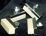 Smooth White Front & Rear Solid Brake Shoes Nos 4 Pads. Fixed Price $9.95.