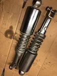 72 Honda CB-350F Rear Shock Absorbers, 52400-333-000XW. Fixed Price $75.00.