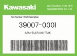 Kawasaki Genuine Arm-susp,uni Trak 39007-0001. Fixed Price $255.47.