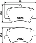Rear Axle Hella 8DB 355 039-391 Brake Pad Set, Disc For Lynk & Co, V. Fixed Price $69.40.