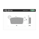 Newfren Rear Brake Pads For Gas EC450F 2013-2015 Dirt Race Sintered. Fixed Price $47.62.