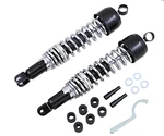 Emgo 17-05542 Classic Shocks, 365MM Eye/clevis Black/chrome. Fixed Price $119.99.