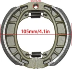 Roketa,hensim,taotao,nst,peace,coolster, To 150CC Drum Brake Shoes 105MM. Fixed Price $9.70.