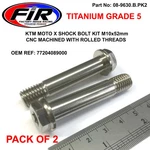 Titanium GR5 M10X52 Bolts Ktm, Shock Kit Pack Of 2, Husqvarna /. Fixed Price $28.47.