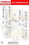 Yamaha Seal Kit (two Forks) 4SV-W003B-00-00 Oem New. Fixed Price $56.58.