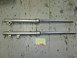 1983 1984 VT500C Shadow Left / Right Front Fork Assembly 51400 51500-MF5-013. Fixed Price $98.95.