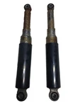 Rear Shocks F410-00-50 Pair Black Chrome Oem 1980 Indian Ami Chief Moped. Fixed Price $12.00.