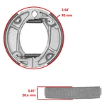 Caltric Rear Brake Shoes For Honda XR100R 1985-2003 / CR60R 1983 1984. Fixed Price $17.07.