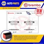 Brake Pads Set Front P06070 Brembo 34106884243 34112468431 34116850568 25507 New. Fixed Price $67.28.