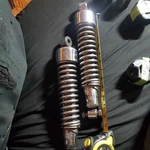 Harley Rear Progressive Shocks Chrome Adjustable. Fixed Price $79.00.