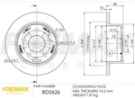 Remax BD-5626 Brake Disc For Citroen, Fiat, Peugeot. Fixed Price $64.97.