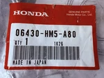New Oem Honda Brake Set 06430-HM5-A80. Fixed Price $30.00.